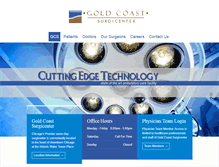 Tablet Screenshot of goldcoastsurgicenter.com